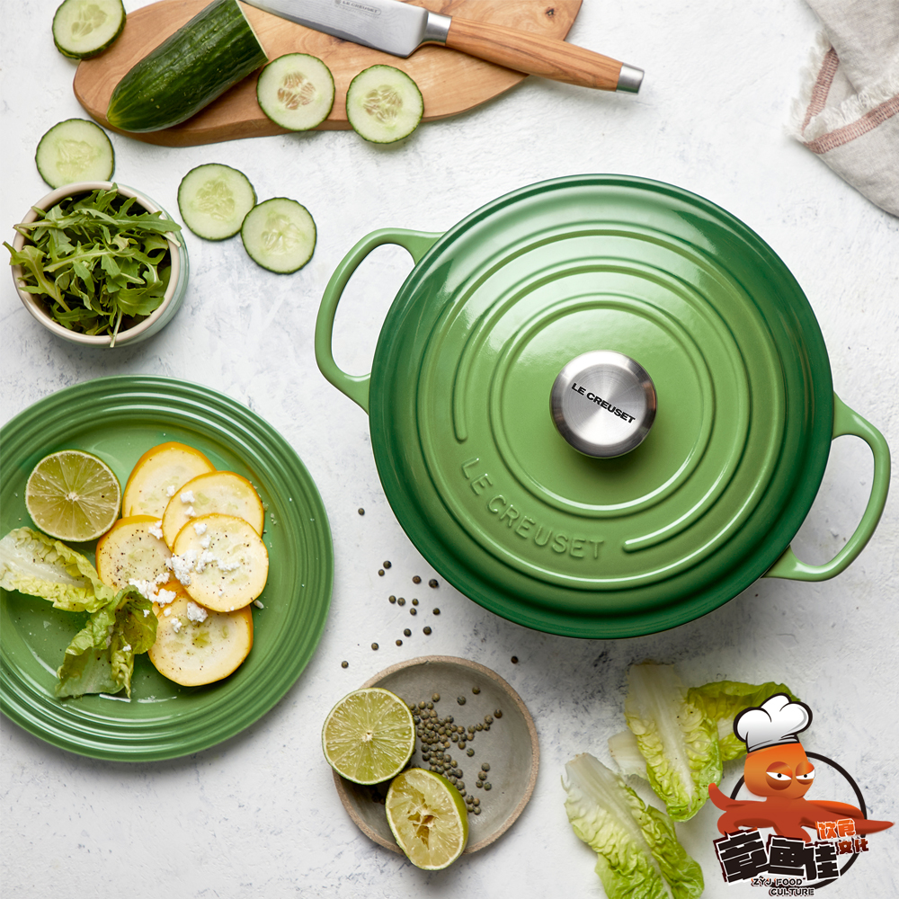 French Le Creuset Cool Colourful Mommy Pan Deep Burning Pan Black Enamel Cast Iron Pan Saucepan Frying Pan Saucepan