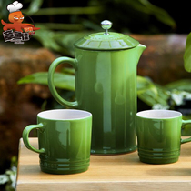 France Le Creuset cool color enamel color ceramic mug coffee cup 200 350ml metal pearlescent