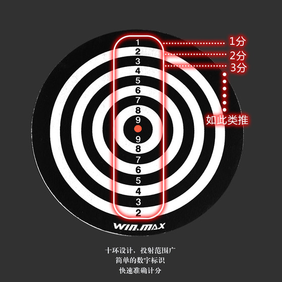 전문 대회를 위한 세계 최초의 10링 사이잘 다트 보드, 홈 피트니스 플라잉 표준 18인치 저항성 다트 보드 세트