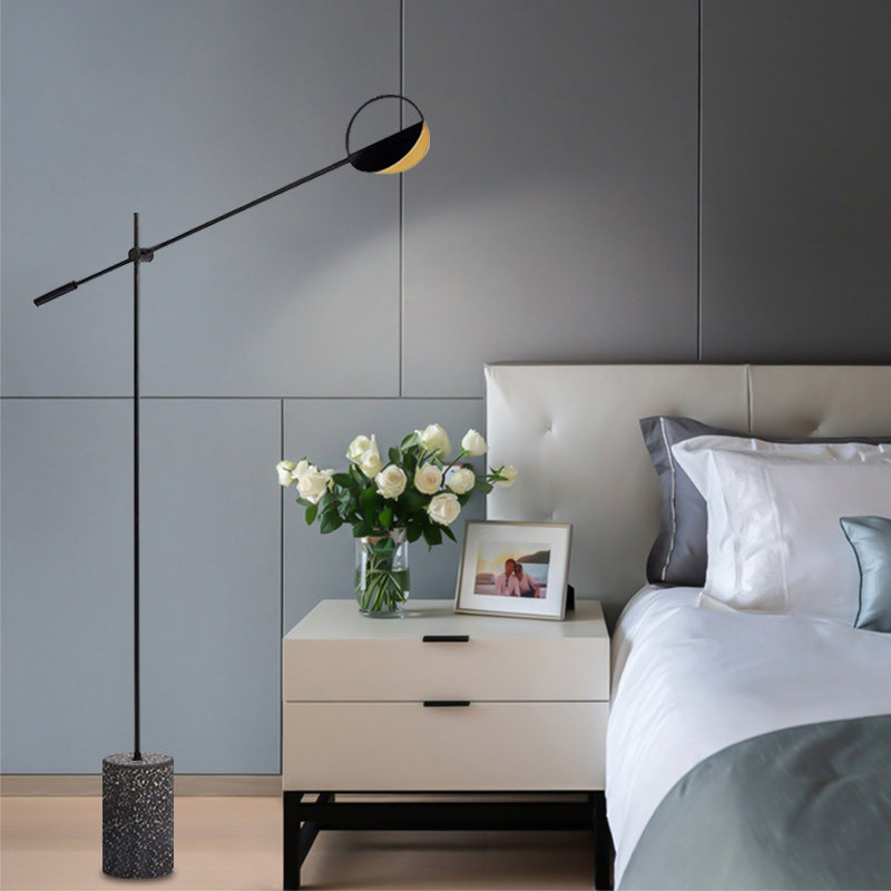 Modern simple living room floor lamp Nordic ins wind minimalist bedroom bedside study model room designer vertical lamp