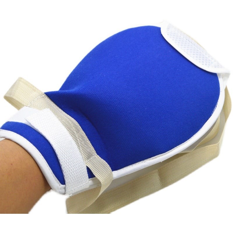 Anti-pull pipe restraint breathable old man anti-scratching wrist fixing restraint with self-injury inner panelling with tie rope gloves