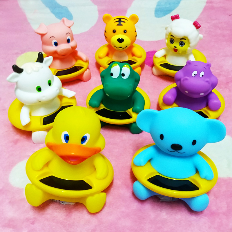 Children Play Water Toy Newborn Baby Water Temperature Gauge Small Yellow Duck Bath Baby Bath Cartoon Test Thermometer Water Temperature