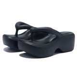 Сланцы на платформе, высокие слайдеры, нескользящие тапочки, пляжная обувь для отдыха