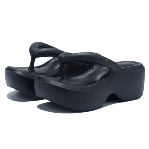 Сланцы на платформе, высокие слайдеры, нескользящие тапочки, пляжная обувь для отдыха