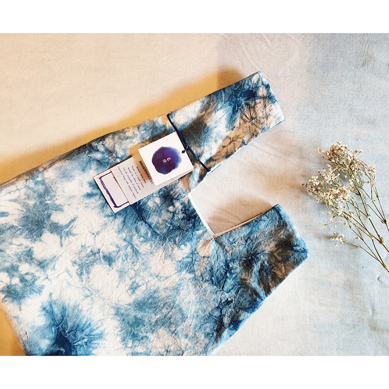 Blue Bai Ofa Zaofa wrist wrist pack bag pack mobile phone pack stained natural plant dyed