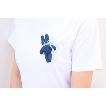 Blue sequel ethnic group Dyeing Cute Cloth Art Brooch Doll Clothes Schoolbags Do Nt Stitch Girl Pendants Accessories Badges Badges