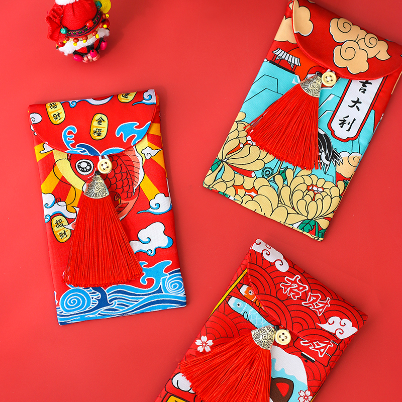 Red packet cloth art Chinese style 2020 New Year Red packet Year of the Rat Red packet Year of the Rat Red packet year of the rat Red packet Year of the rat Red packet Year of the rat Red packet Year of the rat