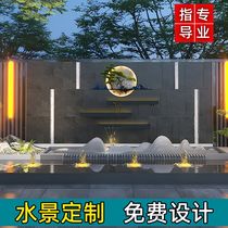 Stainless steel waterfall outlet landscape wall water curtain water feature wall flow sink water landscape fish pond garden courtyard water curtain wall