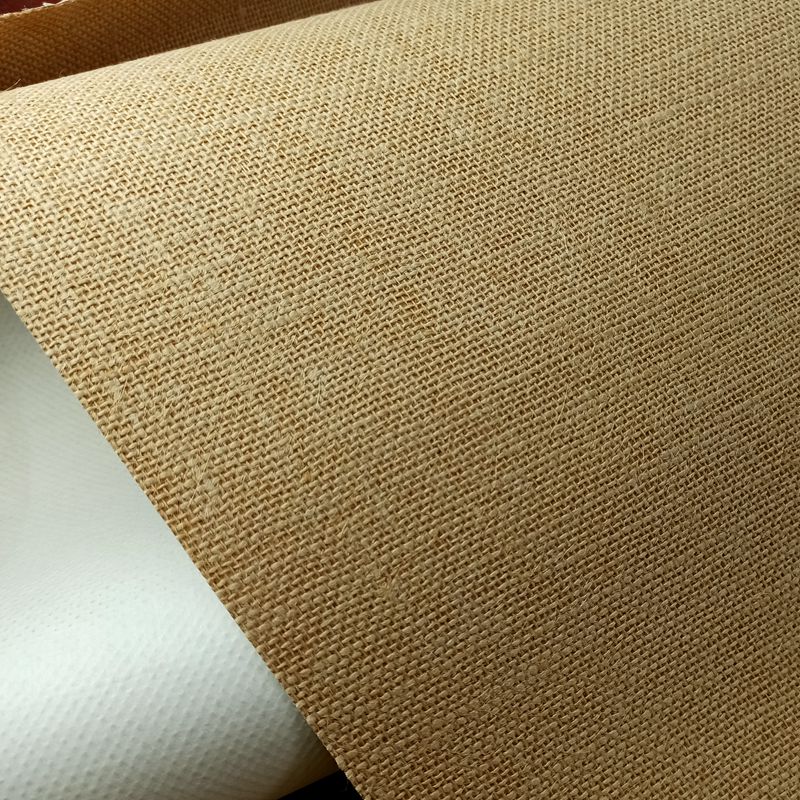 Natural grass woven wallpaper sacks linen linen twine woven wallpaper study Tea Room Inn tatami environmental protection plant