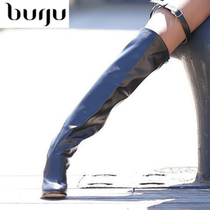 burju-Alessia black boots professional dancer heels high heels Latin dance shoes