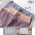 Waffle Phương thức Quần lót của phụ nữ Đáy quần bằng vải cotton Ren đen giữa eo Quần short co giãn liền mạch - Võ sĩ quyền Anh