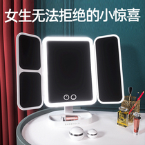 EASEHOLD Makeup Mirror Desktop Home Desktop Led Lamp With Lamp Smart Tonic Light Comb Makeup Beauty Makeup Shells Mirror