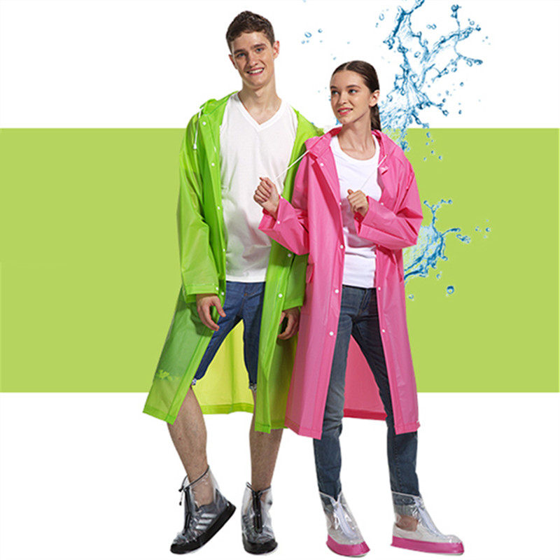 Fashion long version to school bag position raincoat Waterproof and windproof Male and female adult two-piece hiking electric car motorcycle raincoat
