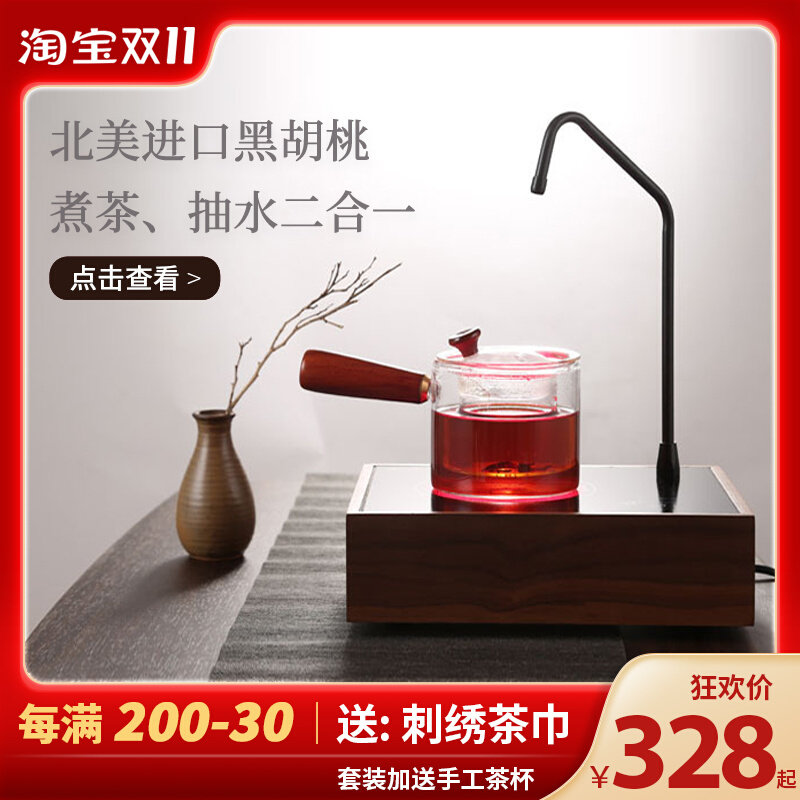 Electric pottery stove with automatic water supply