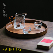 Japanese-style tea cup ice-stripped hot tea cup hammer glass cup of glass Kung fu tea cup ceramic single cup tea