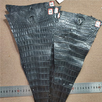 Crocodile Tail Bamboo Festival Veins Water Dyeing Black Handmade Bamboo Festival Watchband Handshell Key Bag Corner Special Leather