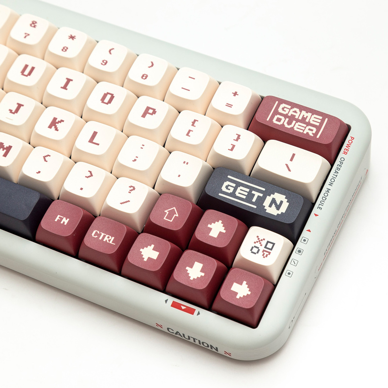 Red and White Console Keycaps Xda Height Retro Pbt Material Dye-Sublimation Ningzhi K75 61/68/87/980/104 Red and White Console Keycaps Xda Height Retro Pbt Material Dye-Sublimation Ningzhi K75 61/68/87/980/104