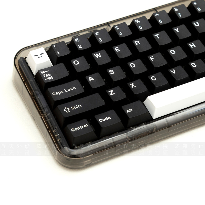 Gmk Wob Black Keycaps Two-Color Process Bare Keycaps Oem Profile Pbt Full Set Alice 68 87 980