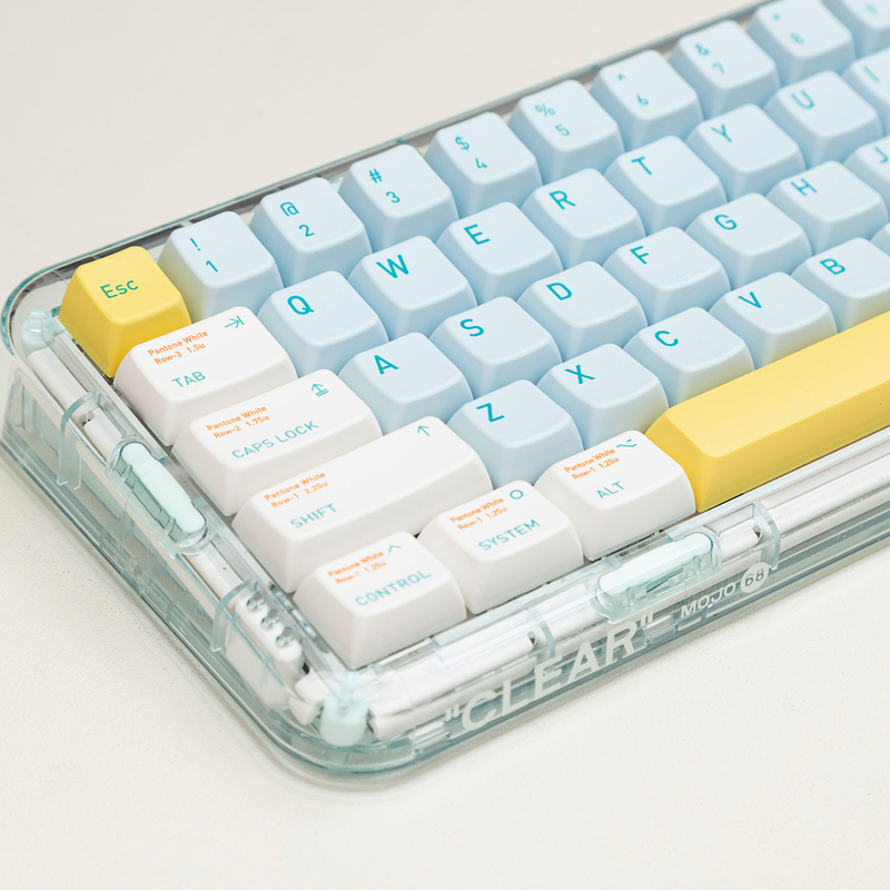 Light Sky Dream Keycaps Mda Profile Fresh Pbt Material Dye-Sublimation Ningzhi K75 61/68/84/87/980
