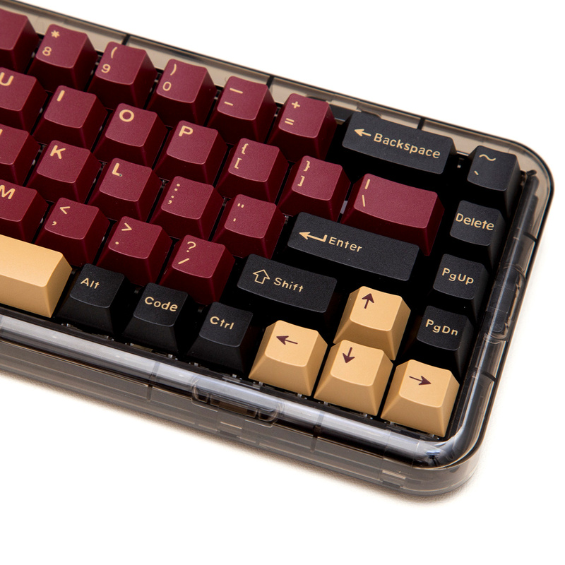 Red Warrior Keycaps, Original Height, Pbt Two-Color Process, Black, Ikbc Ningzhi 61/75/84/87/980/104