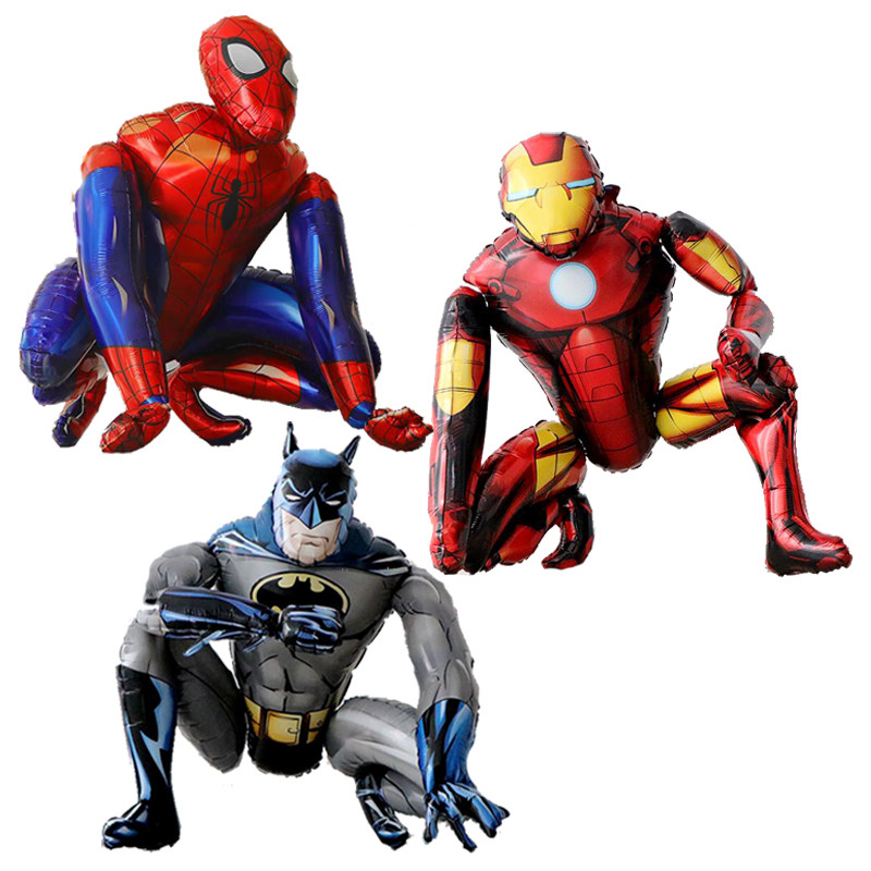 Aluminum film 3D assembled three-dimensional spider man balloon children balloon cartoon birthday party decoration balloon standing balloon
