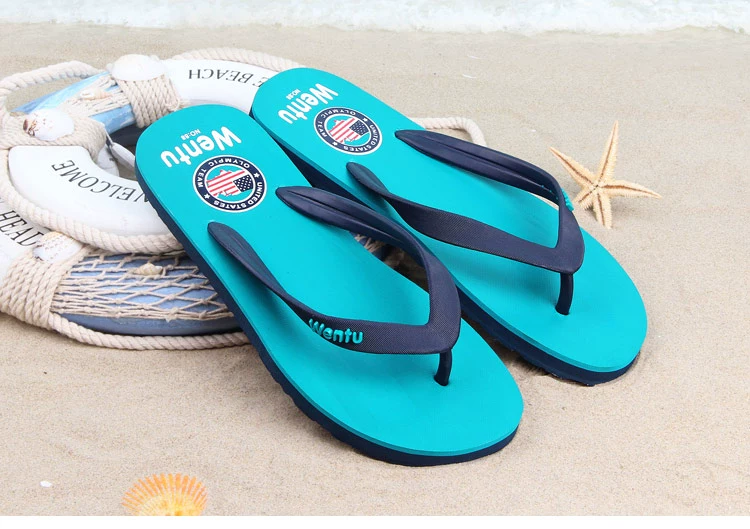 Dép xỏ ngón Việt Nam chống trượt nam phiên bản Hàn Quốc của giày đi biển dép nam ngoài bãi biển dép mùa hè - Dép