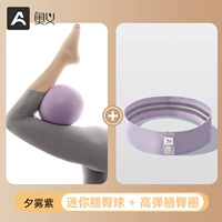 Yugiri Purple [Набор для пилатеса] Мяч для пилатеса 20 см + круг для бедра