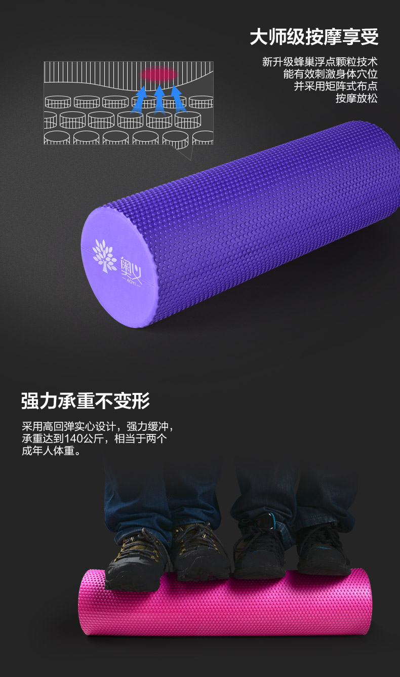 Sensey bọt trục cơ bắp thư giãn lăn yoga cột stovepipe foam lăn người mới bắt đầu spike răng massager con lăn quần tập yoga alibaba