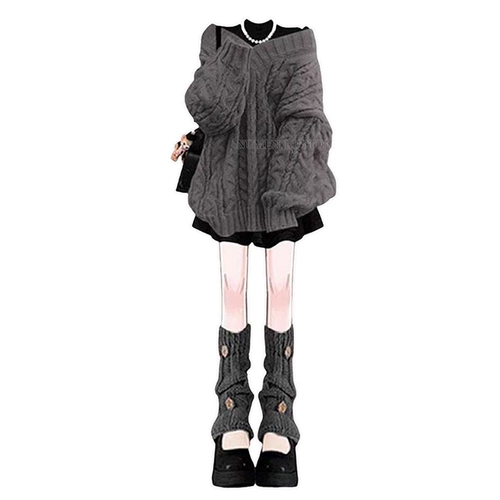 Осенний комплект, трикотажный черный свитер, платье, большой размер, изысканный стиль