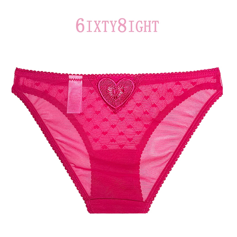 5 139.6ixty 8ight Sexy кружевные красные трусики с кружевной каймой 68 женское нижнее белье