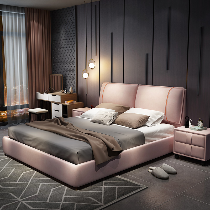 Tech Cloth Light Lavish Art Bed Modern Simplicity 1 8 m 1 5m Master Bedroom Storage Can Be Torn Apart Princess Double Bed