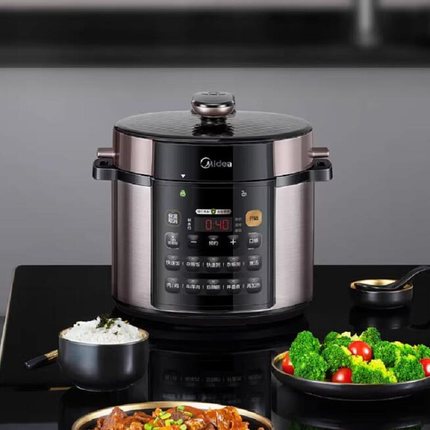 美的电压力锅5升家用双胆不锈钢