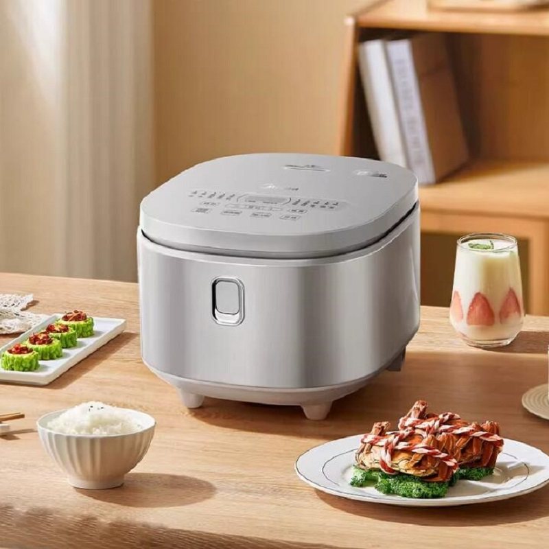 美的电饭煲0涂层家用316不锈钢内胆智能新款电饭锅3到4人大容量