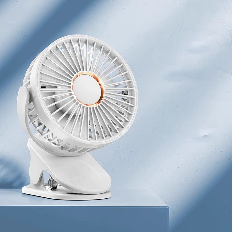小风扇小型宿舍床上usb充电风扇超静音强力桌面办公室桌上夹式扇