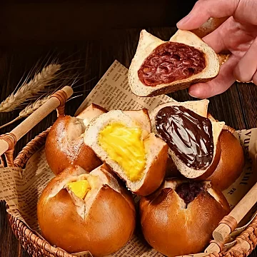 【约1.25一个】碱水面包50g*16包