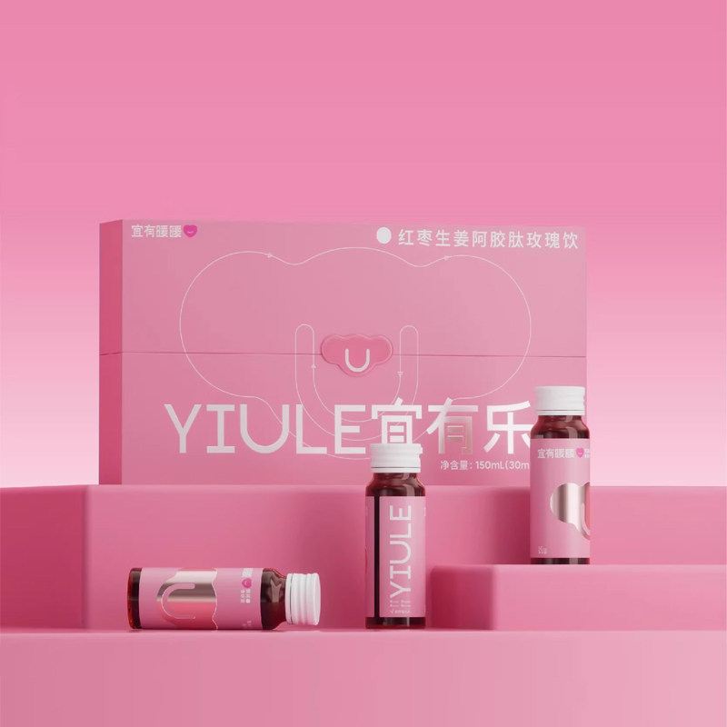 宜有暖暖女性经期胶原蛋白口服液焕发好气色生姜红枣阿胶肽玫瑰饮