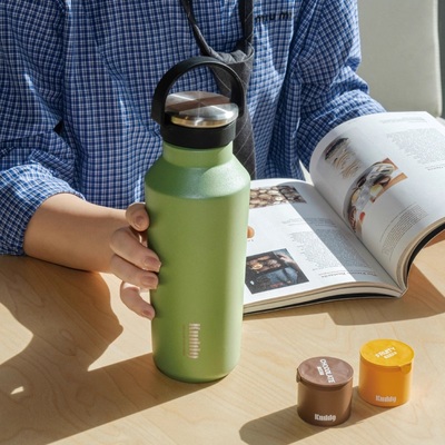 KUDDO随行可手提不锈钢保温杯