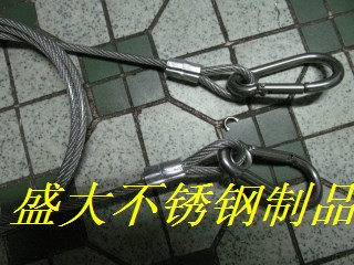 316 stainless steel wire rope Weah sound sling diameter 3mm * 1 m Lifesaving Safety Rope Advertising Sling