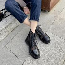 Net yarn Martin boots women 2022 spring and summer new Inn wind thicken cool shoes Summer sandals Breathable Hollowed-out Hollowed-out Mesh Boots