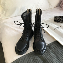 Breathable Martin Boots Woman Summer New Cool Boots Thick Base Summer Boots 100 Hitch Spring Autumn Single Boots Slim Hollowed-out Short Boots