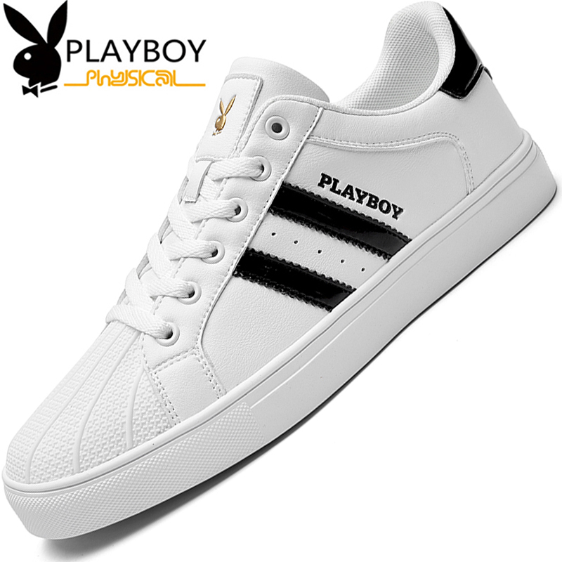 Playboy white shoes 2022 breathable Korean version of the trend sports casual shoes shell head all-match shoes men's shoes