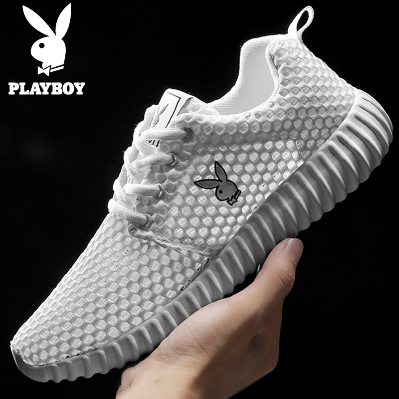 Playboy mesh shoes anti-stinky summer sneakers leisure soft soles mesh eye breathable male tide shoes