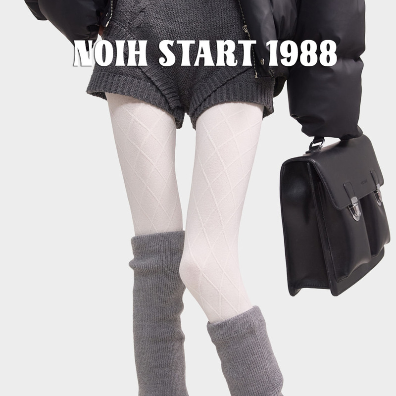 Japanese Noih Autumn and Winter Warm Thick White Leggings Slimming 3D Diamond Pattern Non-Slip Tights Japanese Noih Autumn and Winter Warm Thick White Leggings Slimming 3D Diamond Pattern Non-Slip Tights
