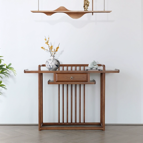 Новая китайская табличка с твердым деревянным крыльцом Xuangan Terrace Forhopen Wood Topret - это простая и современная стола Zen Zen.