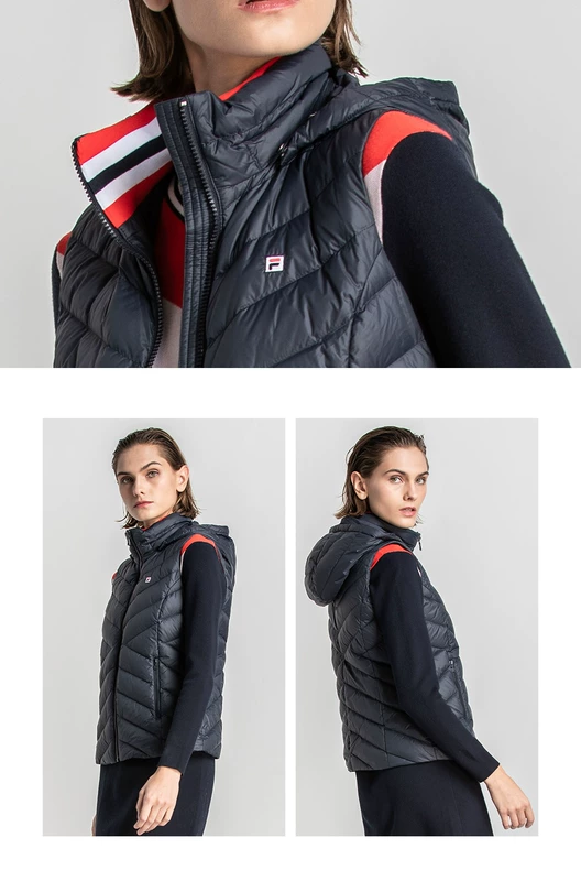 FILA Fila Down Jacket Women 2018 Winter New Sports Casual Áo khoác trắng Vịt lông xuống