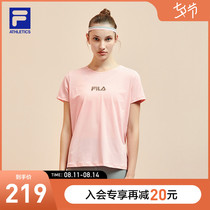 FILA ATHLETICS FILA WOMENs SHORT-sleeved T-shirt 2021 spring new year professional sports yoga suit