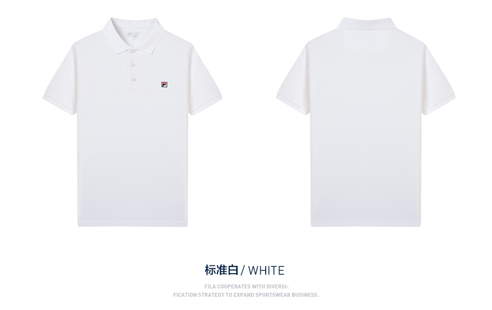 FILA Fila Áo sơ mi nam POLO chính thức 2019 Mùa xuân mới Thể thao thường xuyên đan áo ngắn tay nam - Áo polo thể thao áo thun nữ có cổ polo