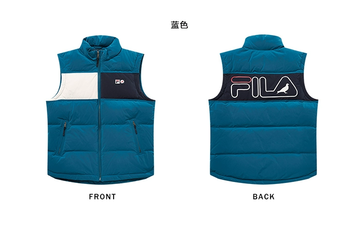 PHIM FUSION Fila Men Down Vest 2019 Winter New Fashion Sports Down Jacket Jacket - Áo thể thao