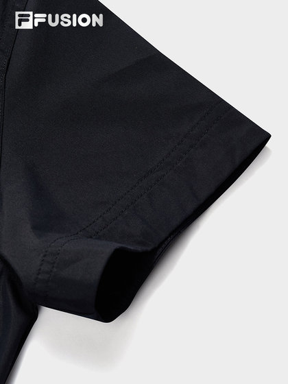 FILA FUSION斐乐梭织连体裤女2025夏新款时尚休闲宽松工装连身裤