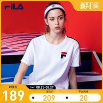  FILA FILA womens short-sleeved T-shirt 2021 summer loose trend sports T-shirt LOGO casual bottoming pullover short T